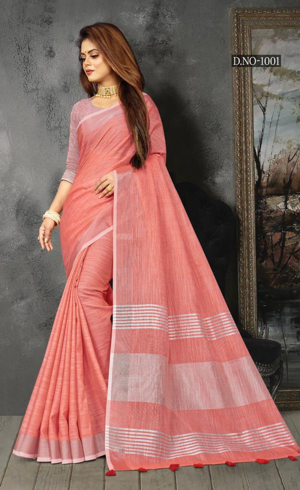 Sangam Karigiri Designer Linen Saree